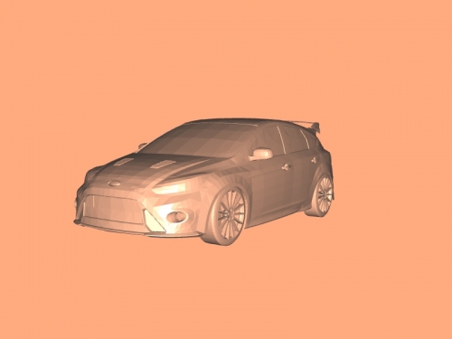  Ford Focus modelo 3d gratis - descargar archivo stl