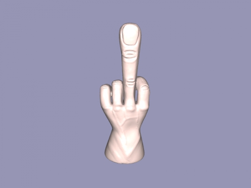 Huge Middle Finger Free 3d Model Download Stl File