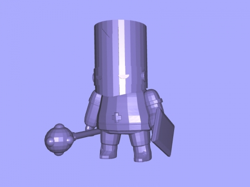 Pink Knight - Castle Crashers 3D model 3D printable