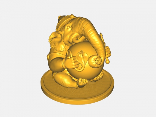 Ganesha God Free 3d Model Download Obj File