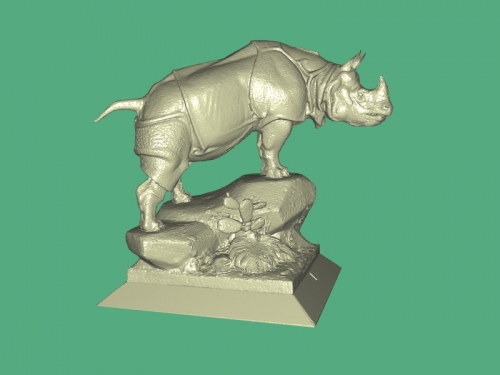 Rhino Statue Free 3d Model Download Stl File