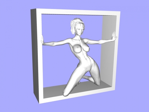3d model description Amazing girl with a beautiful body (stl file). 