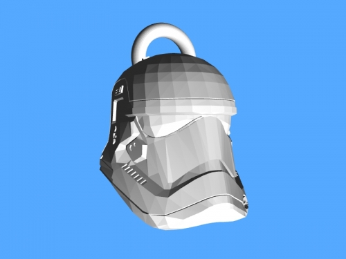 Stormtrooper keychain free 3d model - download stl file