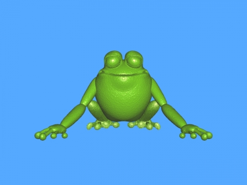 Funny frog free 3d model - download stl file