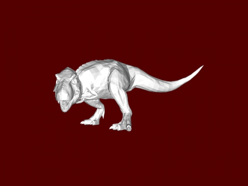 STL file Tyrannosaurus Rex Run (Dinosaur)