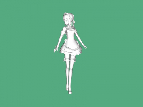 Anime housemaid free 3d model - download stl file