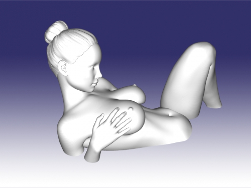 3d model description Sculpture of a naked girl (stl file). 