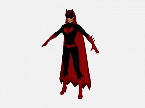 Batwoman Free 3d Model Download Obj File
