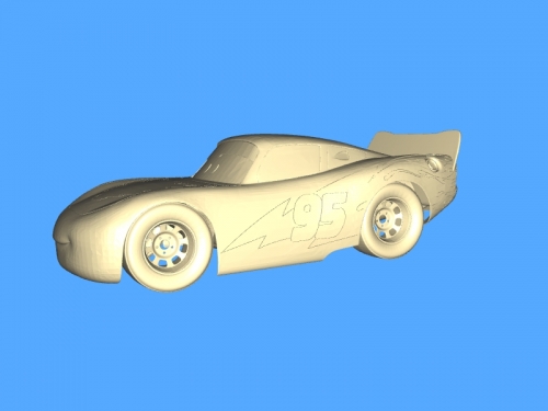Datei STL Lightning McQueen Cars Schlüsselanhänger 🌩️・Design für  3D-Drucker zum herunterladen・Cults