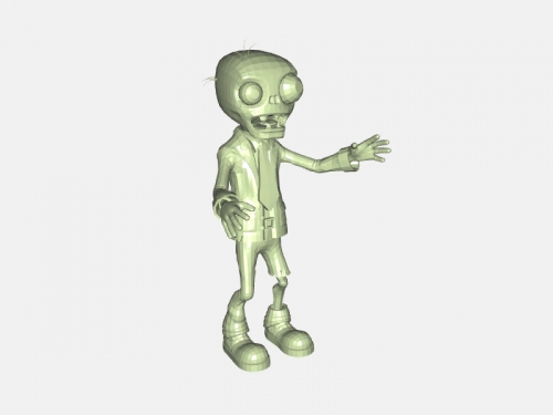 Zombie From Plants Vs Zombies Free 3d Model Download Stl File