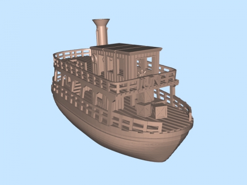 Wooden Ship Free 3d Model Download Stl File