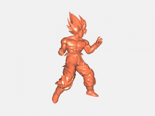 3D file Goku super saiyajin - Dragon Ball Z 🐉・3D printable model