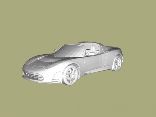 Tesla Roadster Free 3d Model Download Obj File