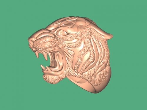 Modelo 3D de Tigre. Download grátis.