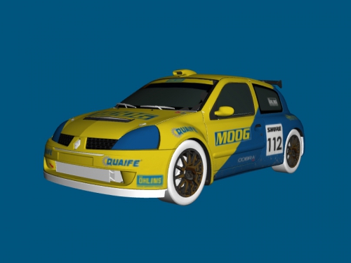 Renault Clio Rally Free 3d Model Download Obj File
