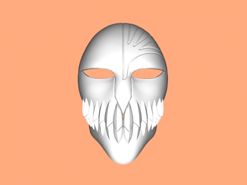 ichigo hollow mask bleach 3d model