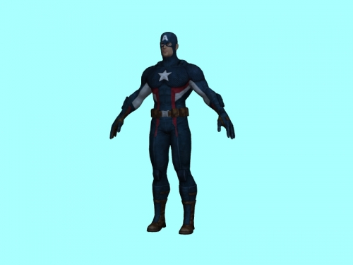 Captain America Free 3d Model Download Obj File