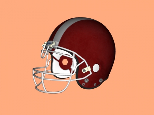 Free 3d football helmet model