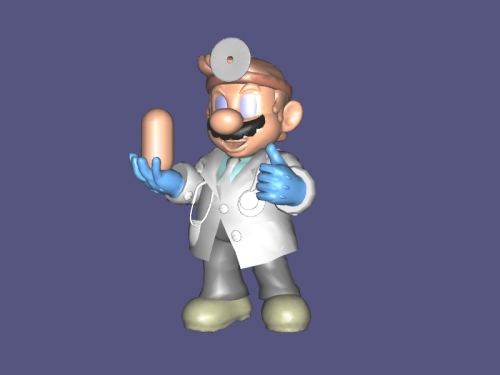 Super Mario free 3d model - download obj file