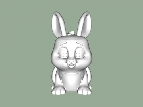 Happy rabbit free 3d model - download stl file