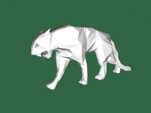 Low quality panther free 3d model - download stl file