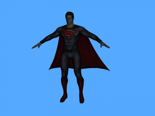 Superman free 3d model - download obj file