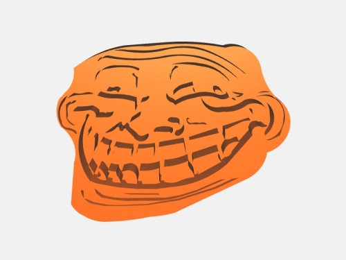 TROLL FACE MEME 3D model