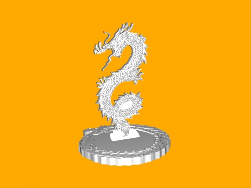 Eastern dragon free 3d model - download stl file