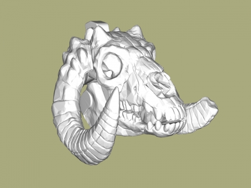 Animal skull free 3d model - download stl file