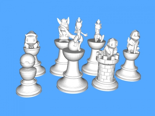 Pokemon Chess – Free download 3d model Files