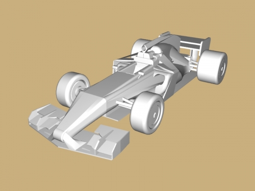 racing cars free 3D model