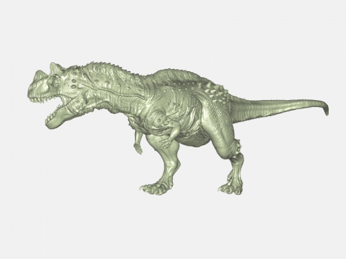 Описание 3d модели Мощный динозавр с рогом (stl файл). 