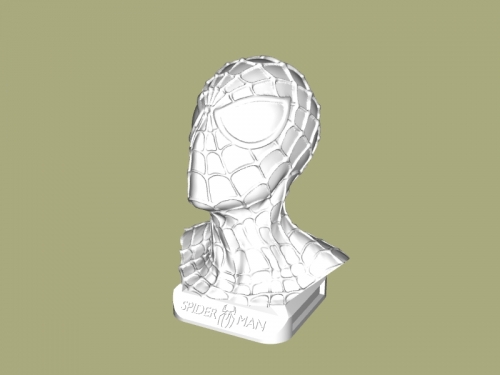 Bust Spider-Man free 3d model - download stl file