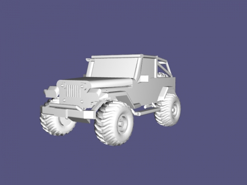 Jeep Wrangler free 3d model - download obj file