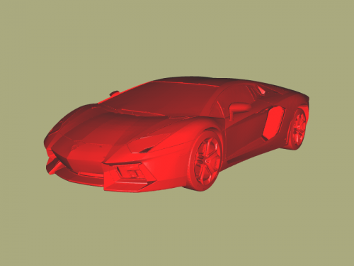 Lamborghini free 3d model - download stl file