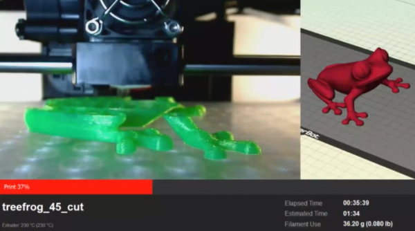 3D печать в прямом эфире