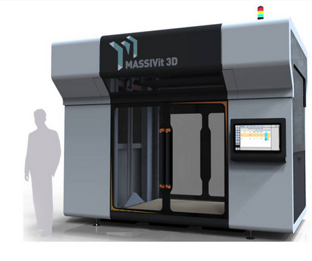 Супер большой и супер быстрый 3D принтер от Massivit