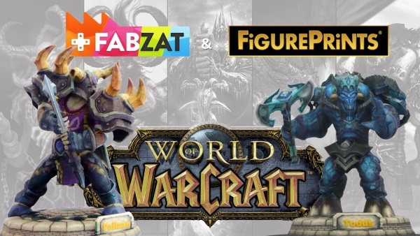 Напечатанные персонажи из World of Warcraft