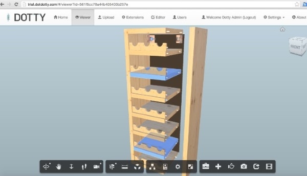 DottyView - сервис для редактирования и обмена 3D моделей