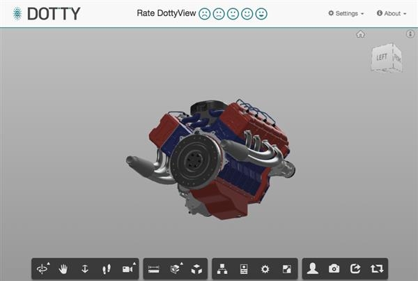 DottyView - сервис для редактирования и обмена 3D моделей