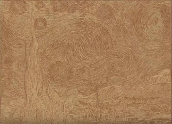 Печатаем картину Ван Гога Звездная ночь
