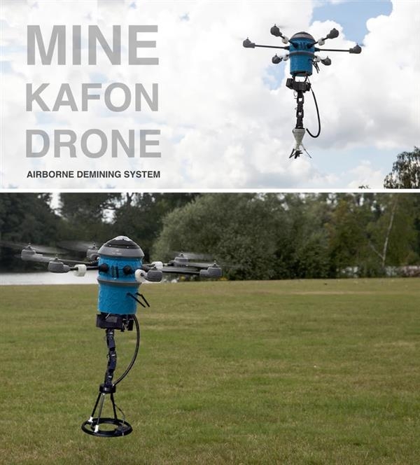 Mine Kafon Drone - управляемый беспилотник для разминирования местности