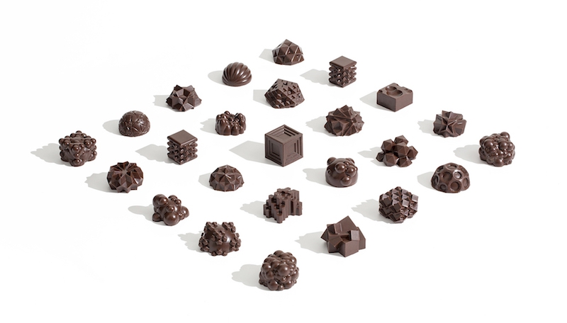 Напечатанные шоколадные конфеты