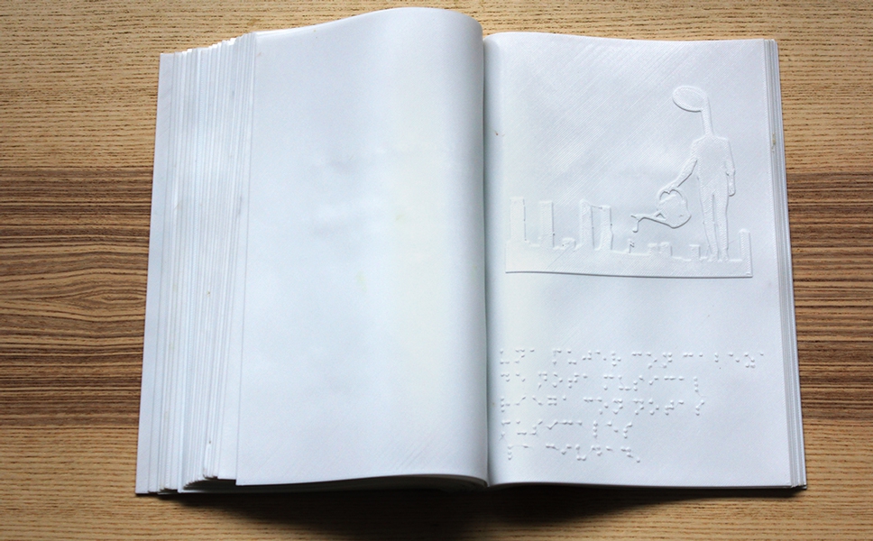 Silence - напечатанная на 3D принтере книга со шрифтом Брайля