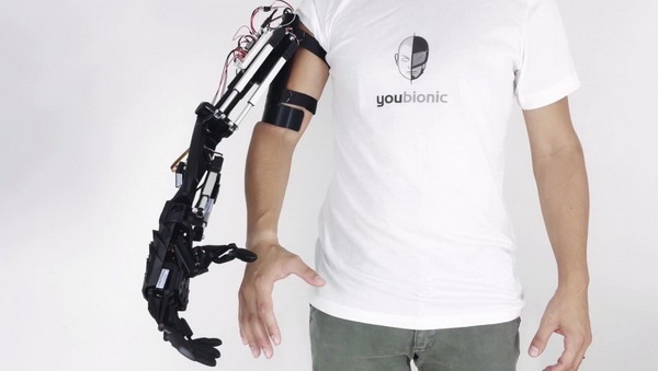 Новая улучшенная бионическая рука от Youbionic